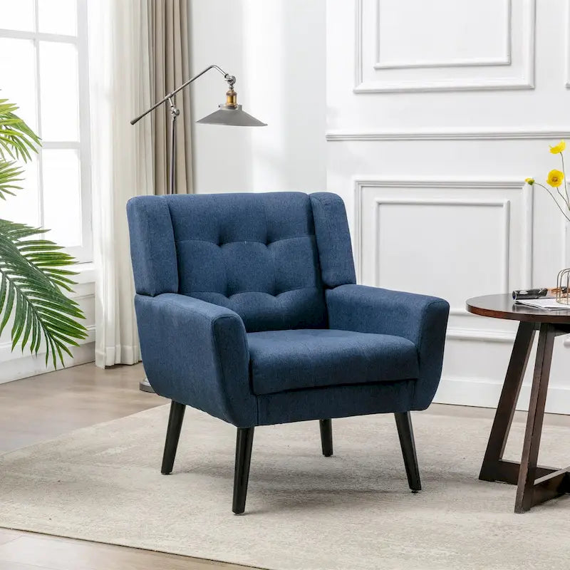 Velvet Upholstered Accent Chair, Single Seat – 14 Colors