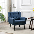 Velvet Upholstered Accent Chair, Single Seat – 14 Colors