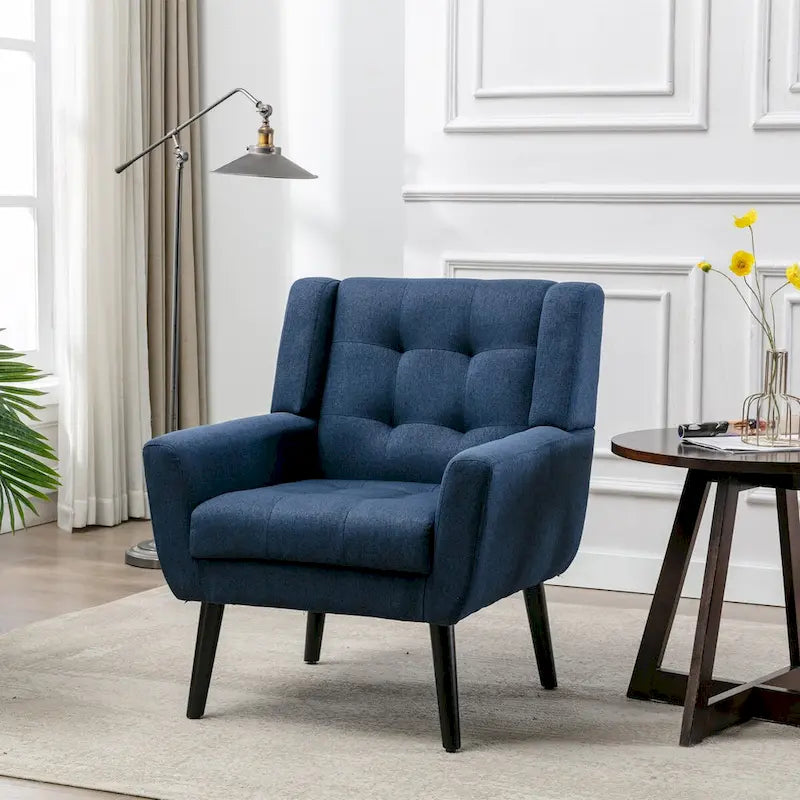 Velvet Upholstered Accent Chair, Single Seat – 14 Colors