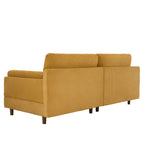 Corduroy Loveseat Sofa, 3-Seater, Beige/Grey/Orange/Green/Light Grey