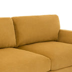 Corduroy Loveseat Sofa, 3-Seater, Beige/Grey/Orange/Green/Light Grey