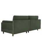 Corduroy Loveseat Sofa, 3-Seater, Beige/Grey/Orange/Green/Light Grey