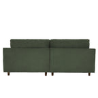 Corduroy Loveseat Sofa, 3-Seater, Beige/Grey/Orange/Green/Light Grey