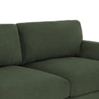 Corduroy Loveseat Sofa, 3-Seater, Beige/Grey/Orange/Green/Light Grey