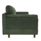 Corduroy Loveseat Sofa, 3-Seater, Beige/Grey/Orange/Green/Light Grey