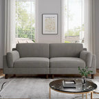 Corduroy Loveseat Sofa, 3-Seater, Beige/Grey/Orange/Green/Light Grey