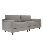 Corduroy Loveseat Sofa, 3-Seater, Beige/Grey/Orange/Green/Light Grey
