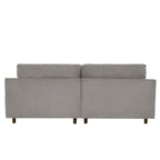 Corduroy Loveseat Sofa, 3-Seater, Beige/Grey/Orange/Green/Light Grey