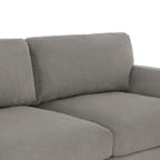 Corduroy Loveseat Sofa, 3-Seater, Beige/Grey/Orange/Green/Light Grey