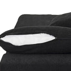 Khaki/Grey/White/Black | L-Shaped 3-Piece Sectional Sofa Set | Seats 5