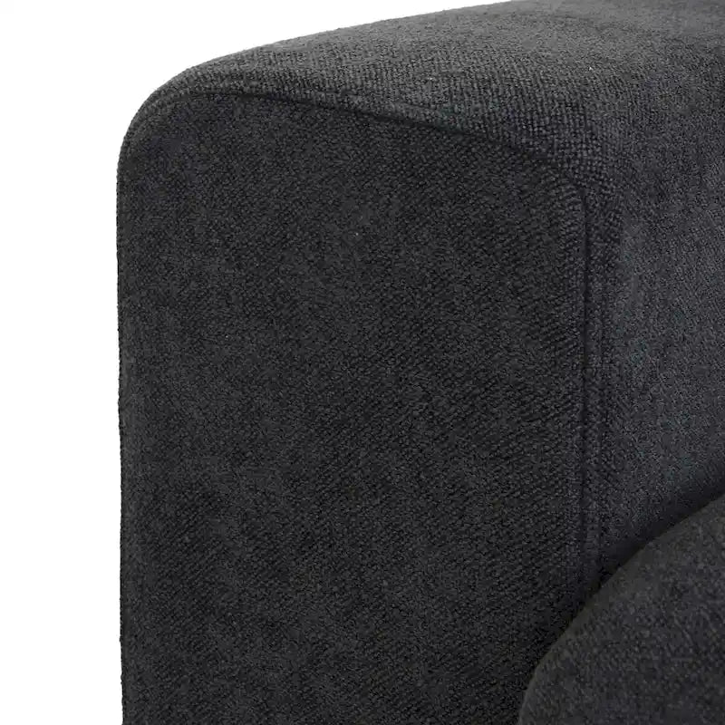 Khaki/Grey/White/Black | L-Shaped 3-Piece Sectional Sofa Set | Seats 5
