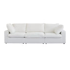 Khaki/Grey/White/Black | L-Shaped 3-Piece Sectional Sofa Set | Seats 5