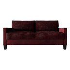Corduroy Velvet 3-Seater Sofa, Mid-Century Style