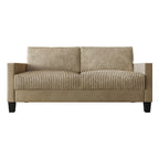 Corduroy Velvet 3-Seater Sofa, Mid-Century Style