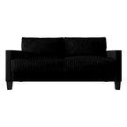 Corduroy Velvet 3-Seater Sofa, Mid-Century Style