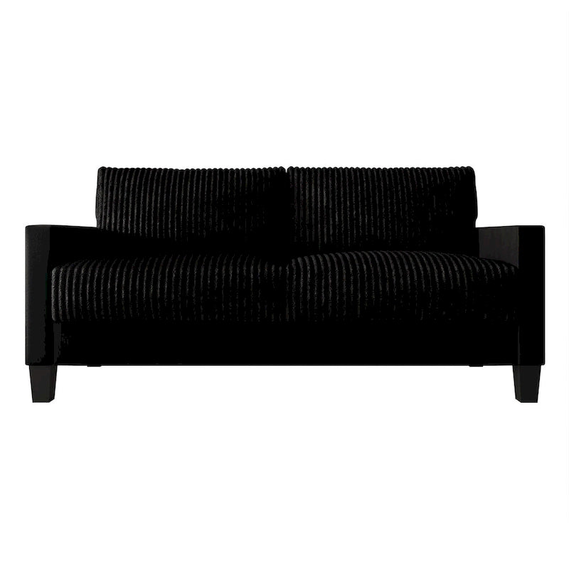 Corduroy Velvet 3-Seater Sofa, Mid-Century Style