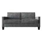Corduroy Velvet 3-Seater Sofa, Mid-Century Style