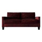 Corduroy Velvet 3-Seater Sofa, Mid-Century Style