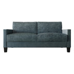 Corduroy Velvet 3-Seater Sofa, Mid-Century Style