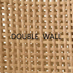 Beige Boucle & Rattan Counter Stool, Set of 2