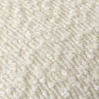 Beige Boucle & Rattan Counter Stool, Set of 2