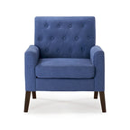 Wheat / Navy / Beige / Green / Gray Linen Button-Tufted Armchair, Set of 2