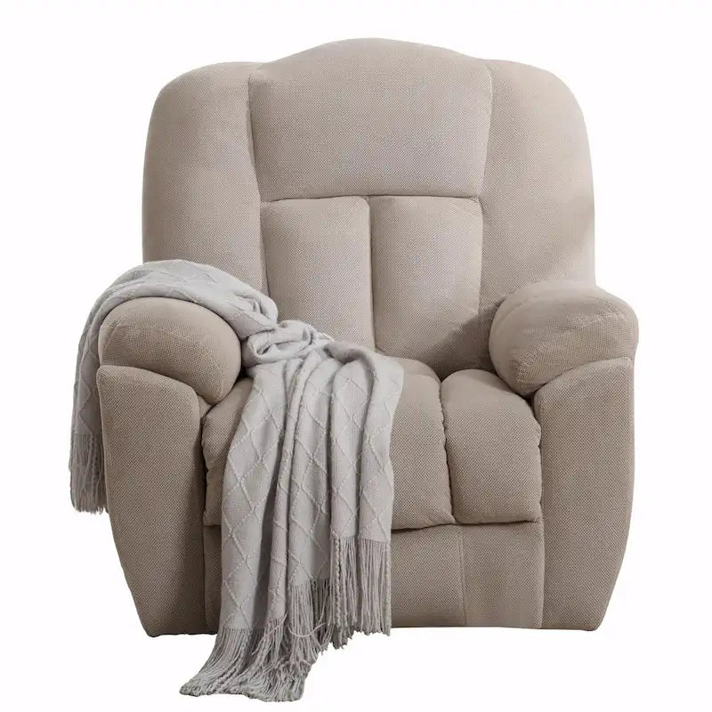 Beige / Grey Power Lift Recliner Chair with Heat & Massage – 1-Person