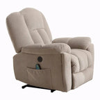 Beige / Grey Power Lift Recliner Chair with Heat & Massage – 1-Person