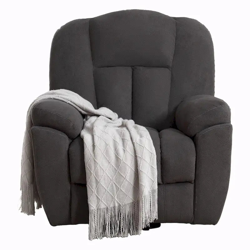 Beige / Grey Power Lift Recliner Chair with Heat & Massage – 1-Person