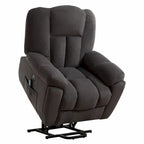 Beige / Grey Power Lift Recliner Chair with Heat & Massage – 1-Person