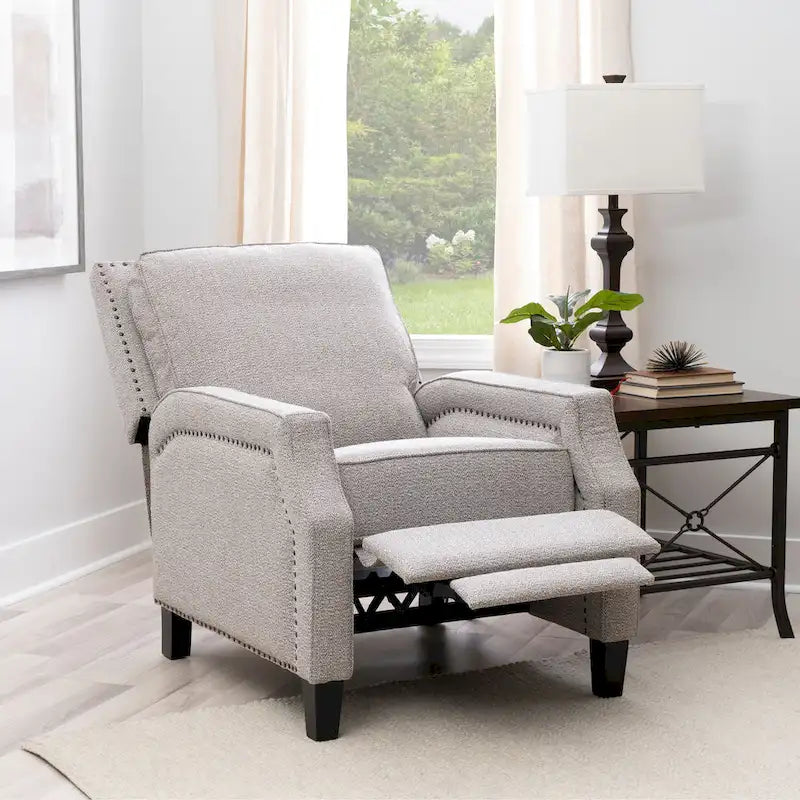 Coconut Push-Back Recliner, Upholstered, Single Seat