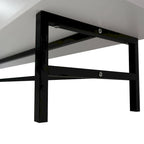 Modern TV Stand with 2 Drawers & Open Shelves, Fits up to 60" TV – Walnut / Ebony / White / Phantom Grey