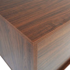 Modern TV Stand with 2 Drawers & Open Shelves, Fits up to 60" TV – Walnut / Ebony / White / Phantom Grey