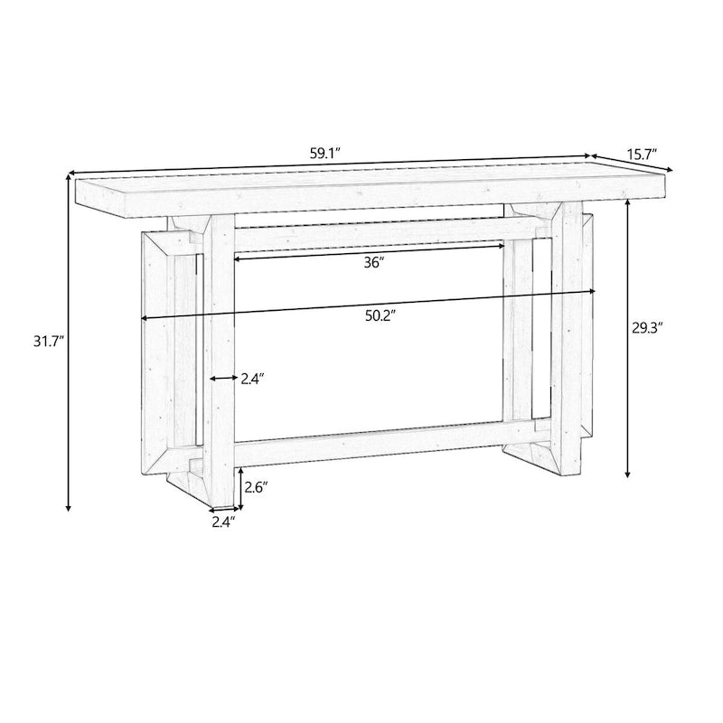 Minimalist Console Table – Dark Gray / Black / Navy Blue / White / Grey, MDF & Pine