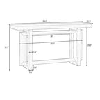 Minimalist Console Table – Dark Gray / Black / Navy Blue / White / Grey, MDF & Pine