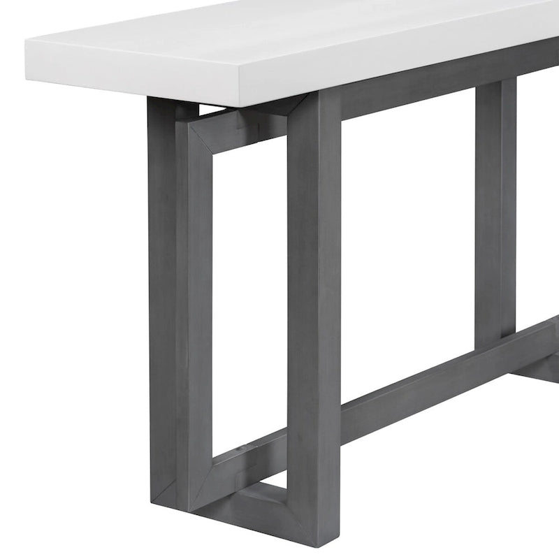 Minimalist Console Table – Dark Gray / Black / Navy Blue / White / Grey, MDF & Pine