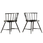 Walnut & Black Iron Round Dining Table Set, Seats up to 5