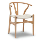 Solid Wood Rope Woven Accent Chair, Single – Natural / Black / Walnut / White