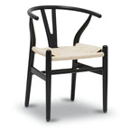 Solid Wood Rope Woven Accent Chair, Single – Natural / Black / Walnut / White