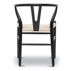 Solid Wood Rope Woven Accent Chair, Single – Natural / Black / Walnut / White