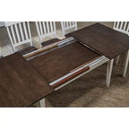 Alabaster & Espresso 2-Tone Farmhouse Dining Set, Seats 12