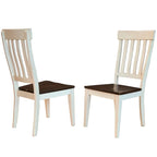Alabaster & Espresso 2-Tone Farmhouse Dining Set, Seats 12