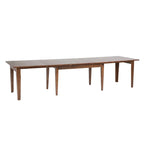 Cappuccino Solid Wood Dining Set, Ladder-Back Style, Seats 10