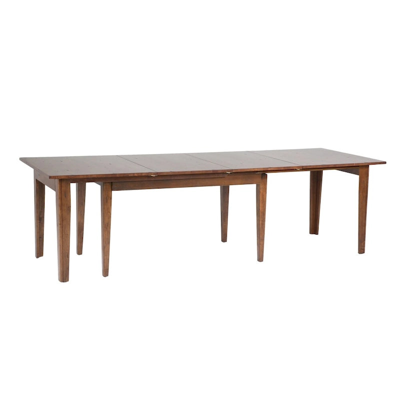 Cappuccino Solid Wood Dining Set, Ladder-Back Style, Seats 10