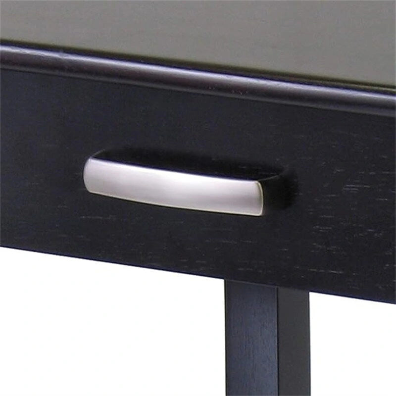 Espresso Wood Finish End Table, 20.5"W x 20.5"D x 31.1"H, 1-Person