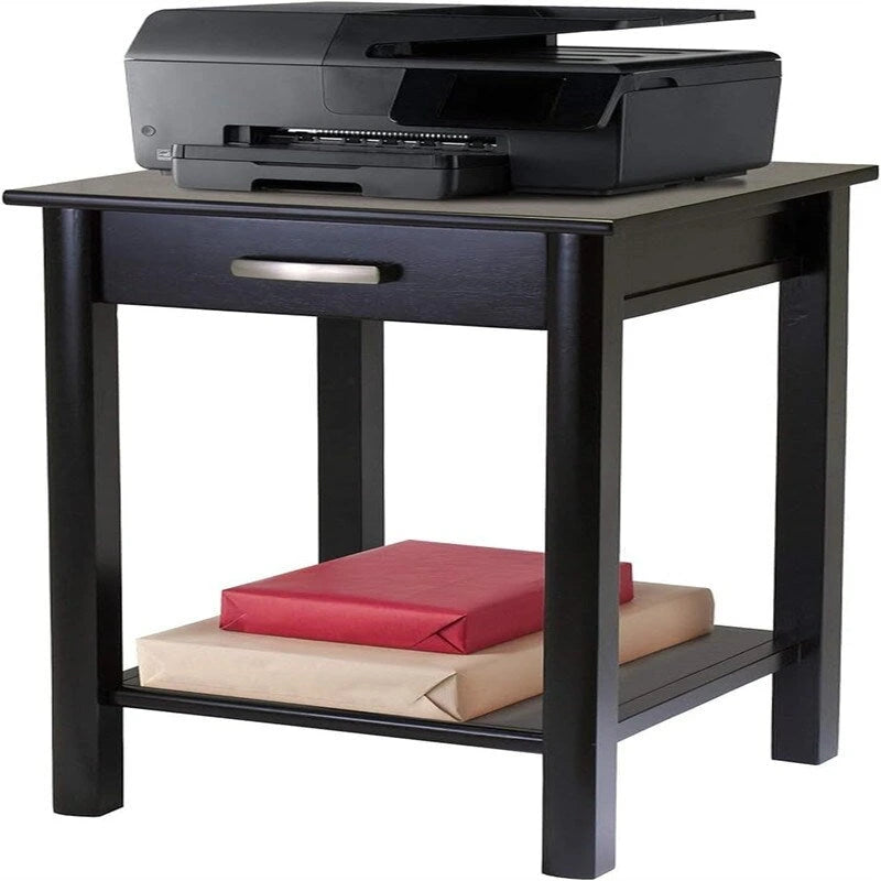 Espresso Wood Finish End Table, 20.5"W x 20.5"D x 31.1"H, 1-Person