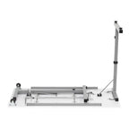 White, Single-Person Portable Folding Sewing & Craft Table with Wheels