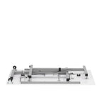 White, Single-Person Portable Folding Sewing & Craft Table with Wheels