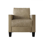 Champagne / Light Blue / Brown / Red / Grey / Black Corduroy Velvet Mid-Century Modern 3-Seat Sofa Set