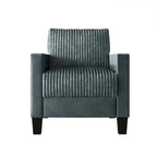 Champagne / Light Blue / Brown / Red / Grey / Black Corduroy Velvet Mid-Century Modern 3-Seat Sofa Set